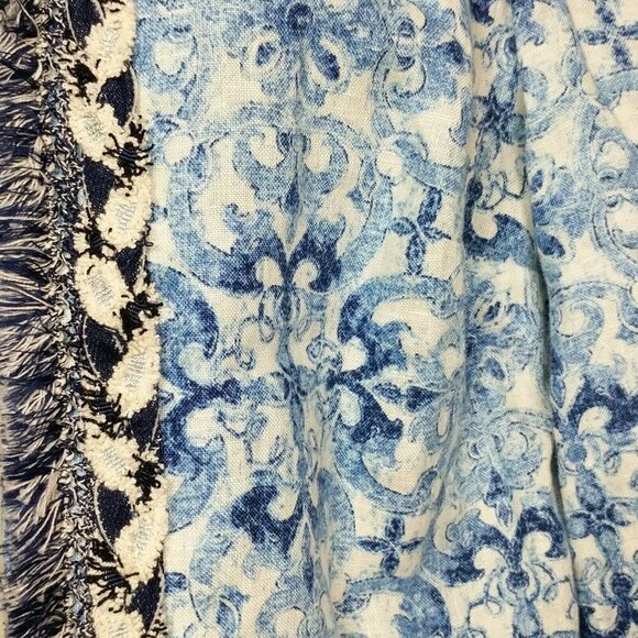 Chicos Blazer Blue White Geometric Size XS 00 - Picture 3 of 6